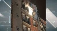 Tres persoas foron trasladadas ao hospital por un incendio en Vigo