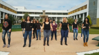 Música e baile contra a violencia machista na prisión do Pereiro de Aguiar