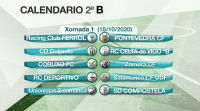 Calendario da Segunda B: Deportivo-Salamanca e Rácing-Pontevedra, partidos destacados da primeira xornada
