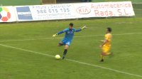 Cristian Parra, o porteiro do Ourense ao que lle vai o risco