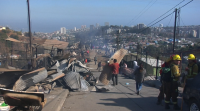 Os incendios de Noiteboa deixan ducias de familias sen fogar en Valparaíso