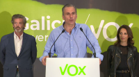 Ortega Smith di que Vox non conseguiu entrar no Parlamento de Galicia "porque as eleccións non foron libres"