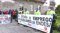 Os traballadores das auxiliares de Endesa concéntranse na Coruña