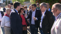 Gonzalo Caballero e Patxi López apoian o candidato socialista de Ourense