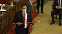 O socialista José Antonio Serrano, alcalde de Murcia tras gañar a moción ao PP