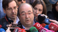 Miguel Iceta defende o diálogo en Cataluña e anima a Gonzalo Caballero