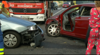 Ferida unha muller en Baiona na colisión frontal de dous coches