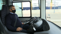 A bordo dun autobús autónomo no que participou a Universidade de Vigo