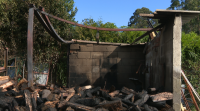 Un incendio doméstico calcina un alpendre en Gondomar