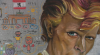Unha exposición de retratos de Bowie en Ourense lembra o terceiro aniversario da súa morte