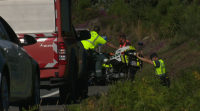 Morre un motorista da Garda Civil nun accidente de tráfico en Catoira