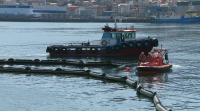 Simulacro de contaminación mariña na ría de Pontevedra