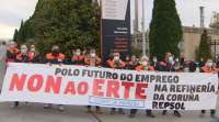 Os traballadores de Repsol volven concentrarse contra o ERTE que afecta ao 31% do persoal da Coruña