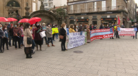 Concentración en Pontevedra para defender o Servizo Galego de Saúde