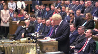 O Parlamento británico aproba o 'brexit' de Johnson sen prórrogas máis aló de decembro do 2020