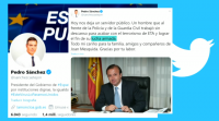 Polémica ao referirse Pedro Sánchez á "loita armada" da ETA