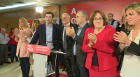 Borrell expresou nunha visita a Santiago a súa confianza en obter unha maioría sólida o 10-N