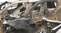 O incendio no peirao de Bouzas deixa máis de 40 coches afectados