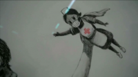 Un neno xoga cunha "súper enfermeira", así homenaxea Banksy os sanitarios