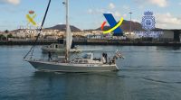 Incautación de 1.200 quilos de cocaína nun veleiro preto das Canarias