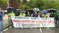 Os traballadores de Endesa As Pontes mobilízanse ante a Xunta en defensa dos seus empregos