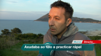 Rubén Suárez, bombeiro de Cee e escalador, que coñece ben a zona de Muros