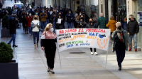 Os hostaleiros de varios puntos de Galicia reclaman nas rúas axudas directas ao sector