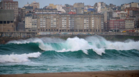 Activan o aviso laranxa no litoral da Coruña por ondas de ata seis metros de altura