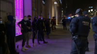 Redúcense os incidentes e a participación na oitava xornada de protestas por Hasél en Barcelona