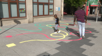 As rúas de Lugo convértense nun patio para os nenos