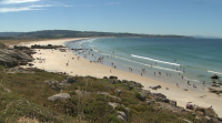 Primeira fin de semana de xullo de sol e calor nas praias galegas