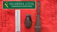 Atopan dúas granadas da guerra civil española en Vilaboa