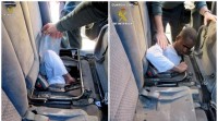 Rescatan dous migrantes en Melilla do cadro de mandos e dos baixos dos asentos dun coche