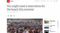 A canle de televisión CNN faise eco da proposta de parcelar as praias de Sanxenxo