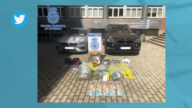 Caen catro persoas, dúas delas galegas, nunha redada antidroga coa intervención de 180 quilos de cocaína