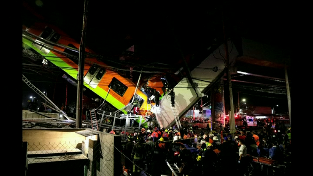 Polo menos 20 mortos e 49 hospitalizados ao caer unha ponte en Cidade de México