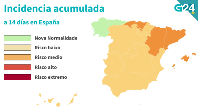 A incidencia sobe en España por primeira vez en dous meses (só tres décimas)