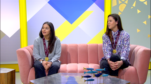 Connosco dúas das catro galegas campioas de Europa de fútbol sala: Silvia Aguete e Ale de Paz