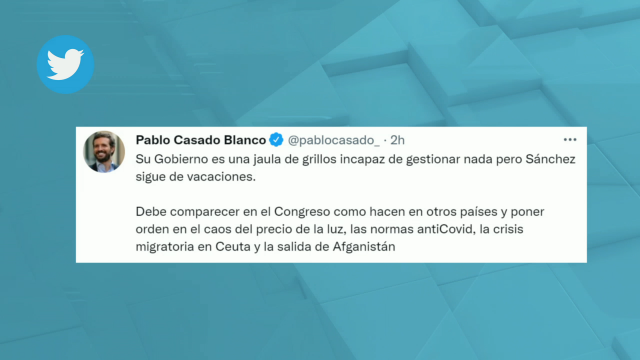 Pablo Casado denuncia o "caos" no prezo da luz