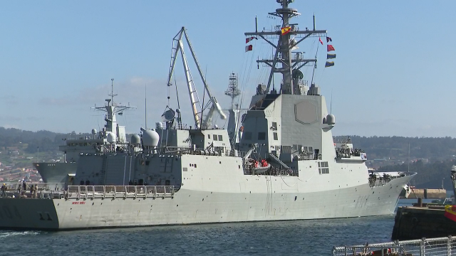 Parte de Ferrol a fragata Méndez Núñez rumbo ao Mediterráneo