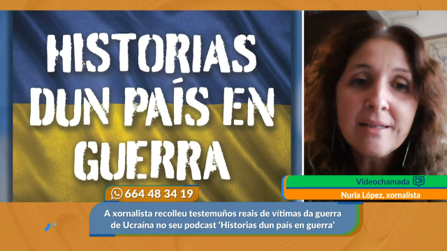 Nuria López, compañeira da Radio Galega, gañou  o premio de Xornalismo Cívico polo seu podcast sobre a guerra de Ucraína