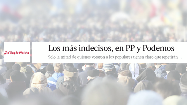 As enquisas salientan o alto número de indecisos