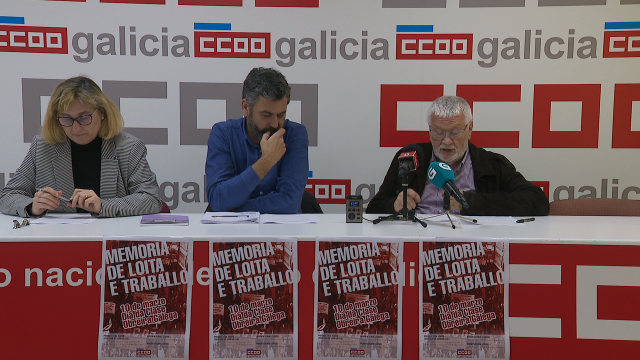 CCOO sairá á rúa o 10 de marzo baixo o lema "Memoria da loita e traballo"