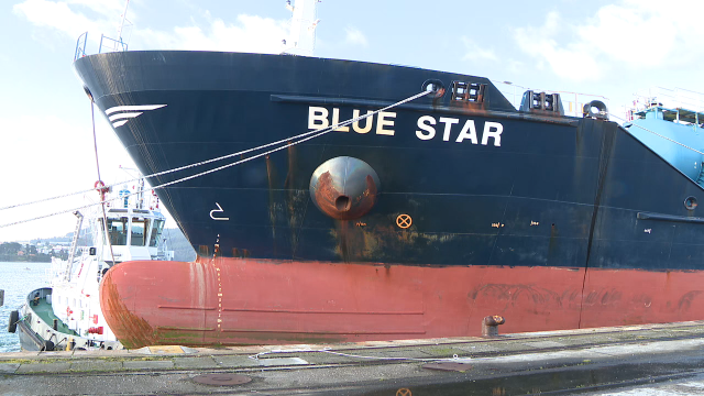 O Blue Star será reparado na área de Carenas de Navantia Ferrol