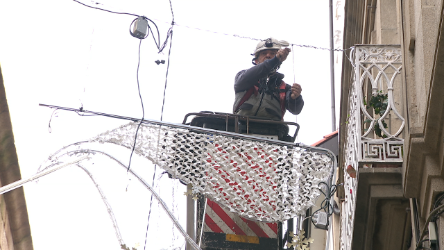 Malestar entre os comerciantes ourensáns por ser a única cidade galega sen iluminación de Nadal