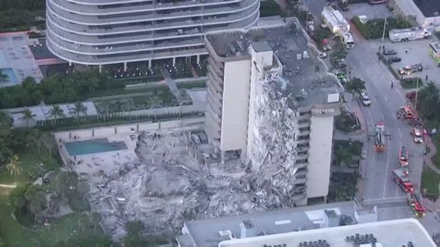 Cifran en tres as persoas falecidas e en 99 as desaparecidas tras a derruba dun edificio en Miami
