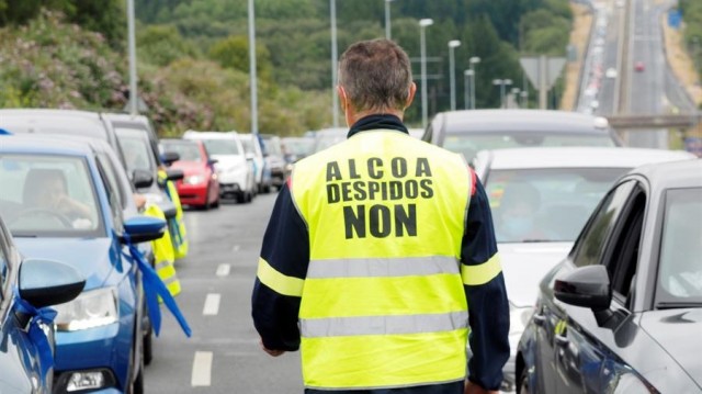 Paralización na Mariña para defender o futuro de Alcoa