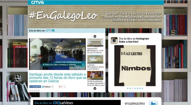 Hoxe de 12 a 2, hora recomendada para emitir os chíos da iniciativa #EnGalegoLeo polo Día do Libro