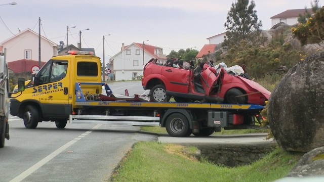 Morre unha muller de 39 anos nun accidente de tráfico en Carnota