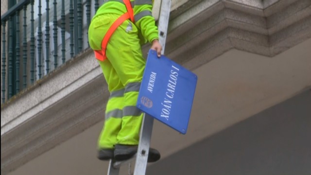 O concello de Pontevedra retira o nome do rei emérito do seu rueiro